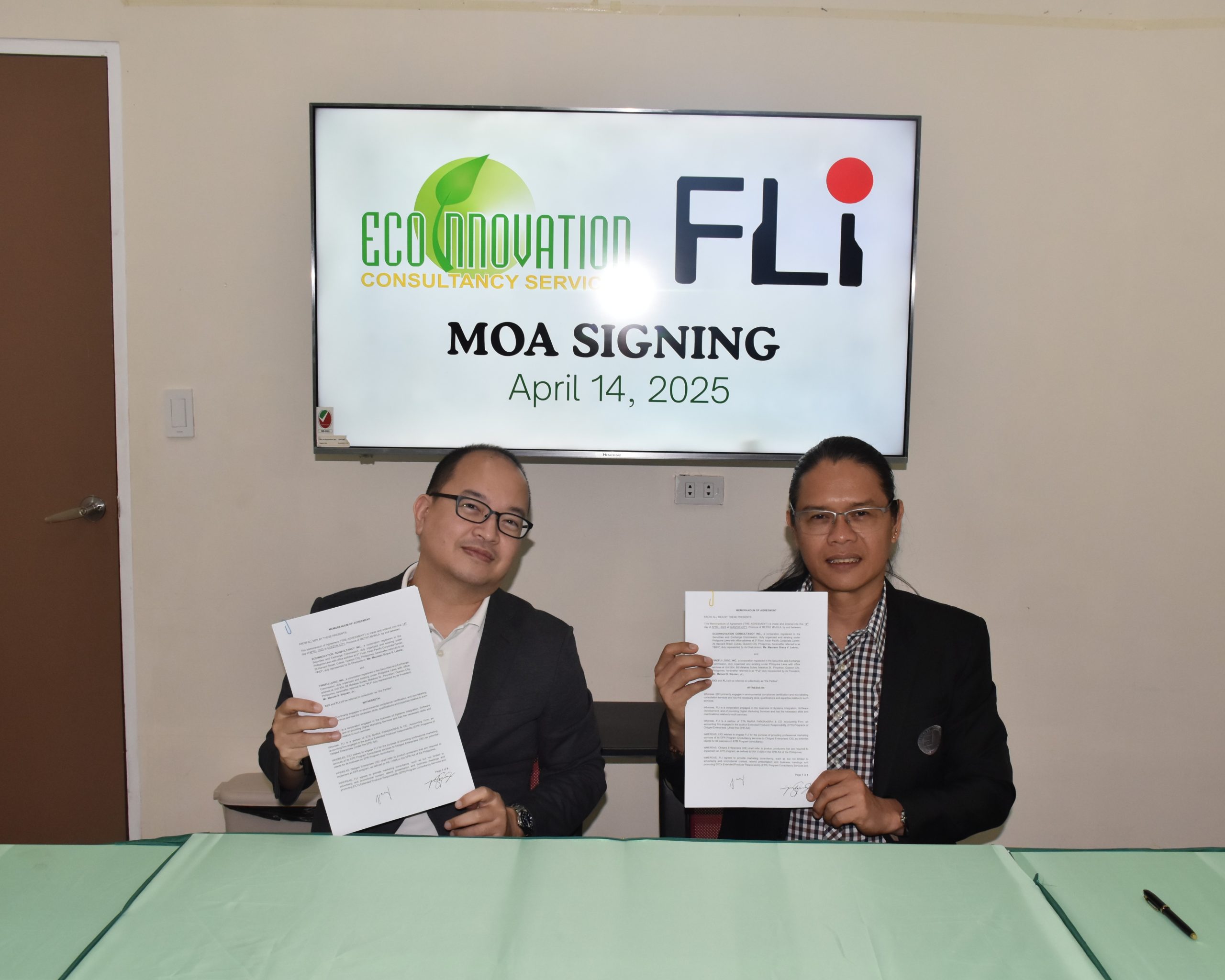 Eco Innovation Consultancy Inc. partners with Firefli Logic Inc. in delivering Extended Producers’ Responsibility (EPR) Services and Programs in the Philippines